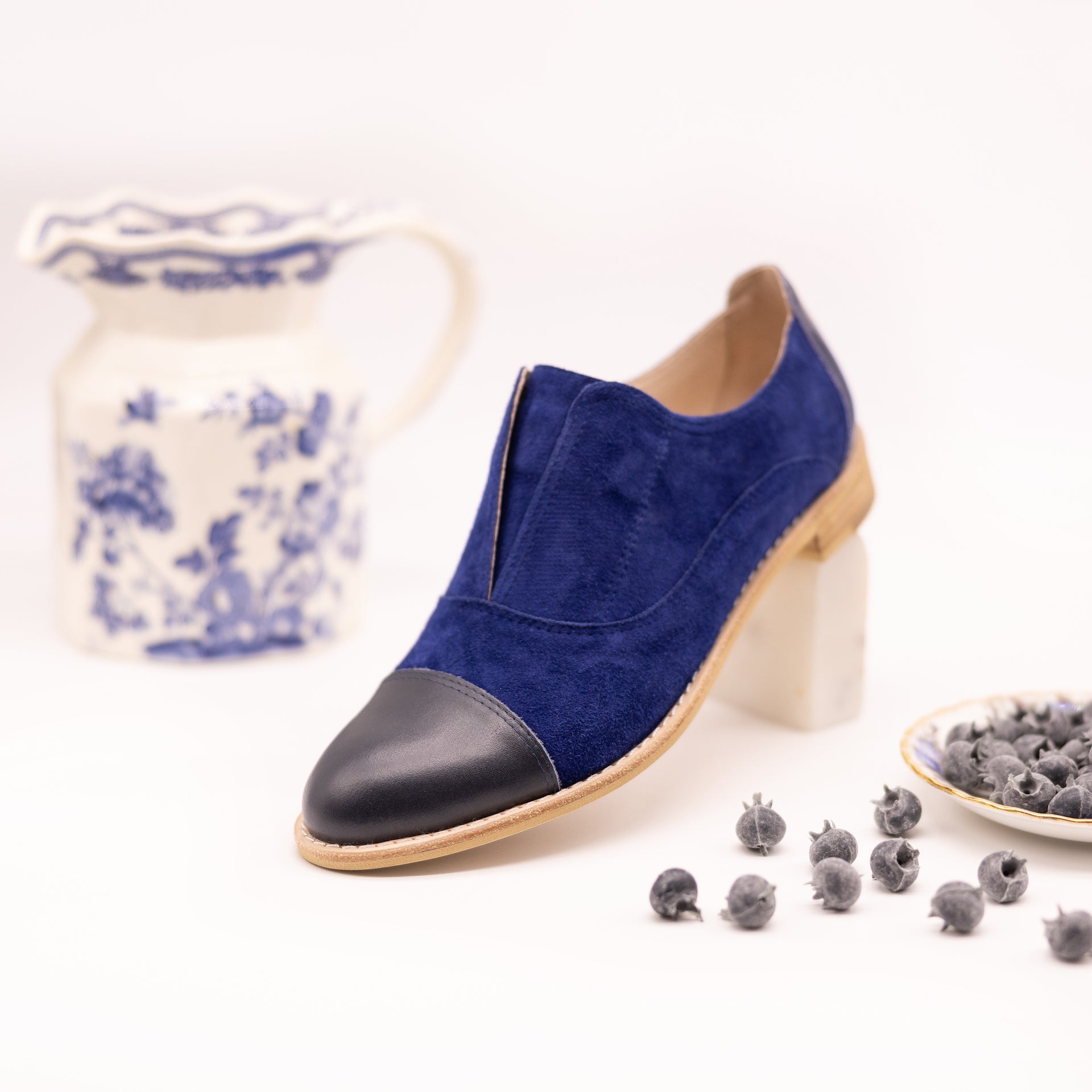 Womens navy fashion blue oxfords