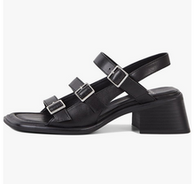 Load image into Gallery viewer, Black sandal with 3 adjustable straps