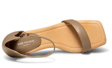 Load image into Gallery viewer, Square Toe Taupe Sandal