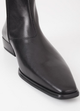 Load image into Gallery viewer, Square Pointy Toe Black Boots