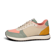 Load image into Gallery viewer, multi colored sneaker in pink green yellow and beige