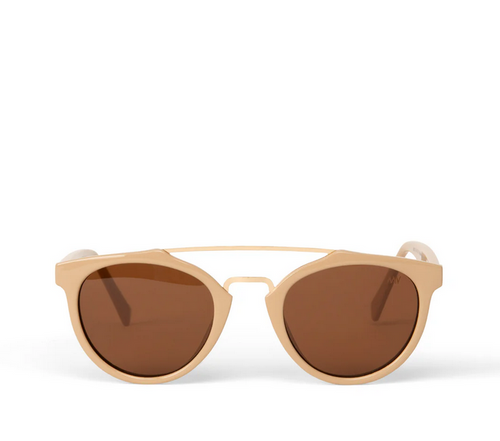 nude and tan sunglasses