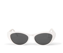 Load image into Gallery viewer, white cat eye sunglasses front view