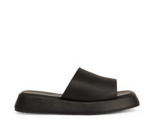 Load image into Gallery viewer, black slide platform sandals