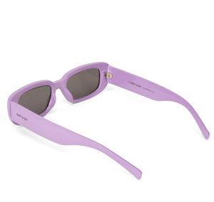 back view of lilac sunglasses