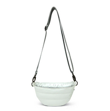 Load image into Gallery viewer, Back view of white crossbody bag