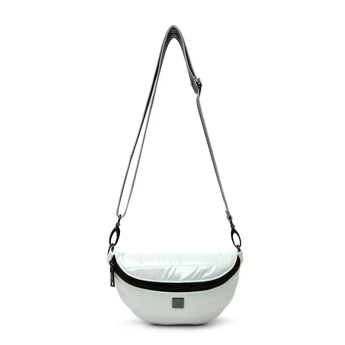 White Patent Crossbody Bag