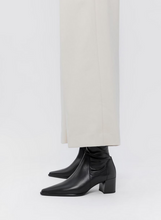 Load image into Gallery viewer, white pants with black pointed stretch boots